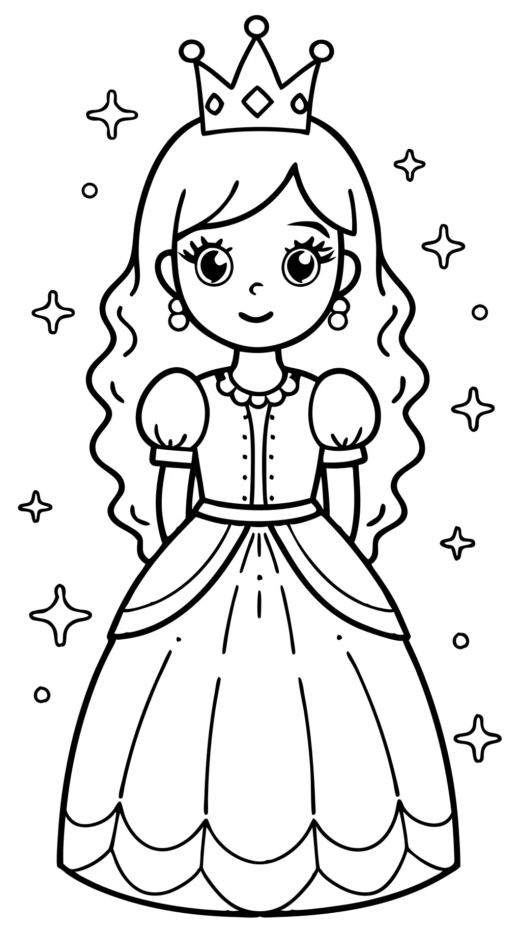 printing princess coloring pages